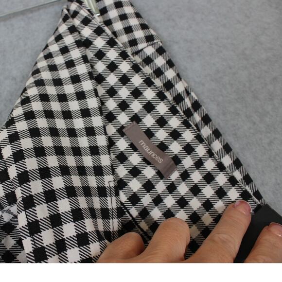 Maurices Gingham Bengaline Cropped Pant Womens Size Medium Regular NWT - Picture 9 of 9